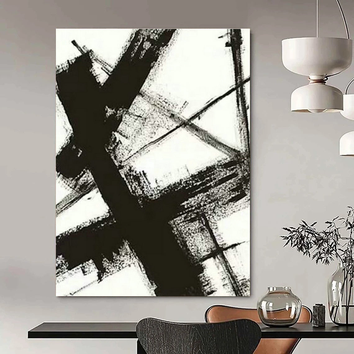 Extra-Wide Bespoke Abstract Mural for Office & Bedroom DLZ1035