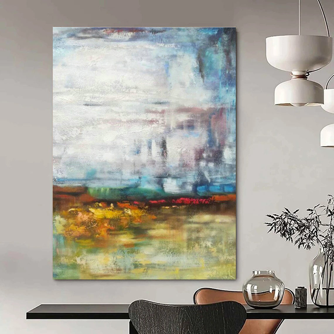 Massive Custom Abstract Paintings for Office Reception Areas & Cottage Entryways DLZ0576