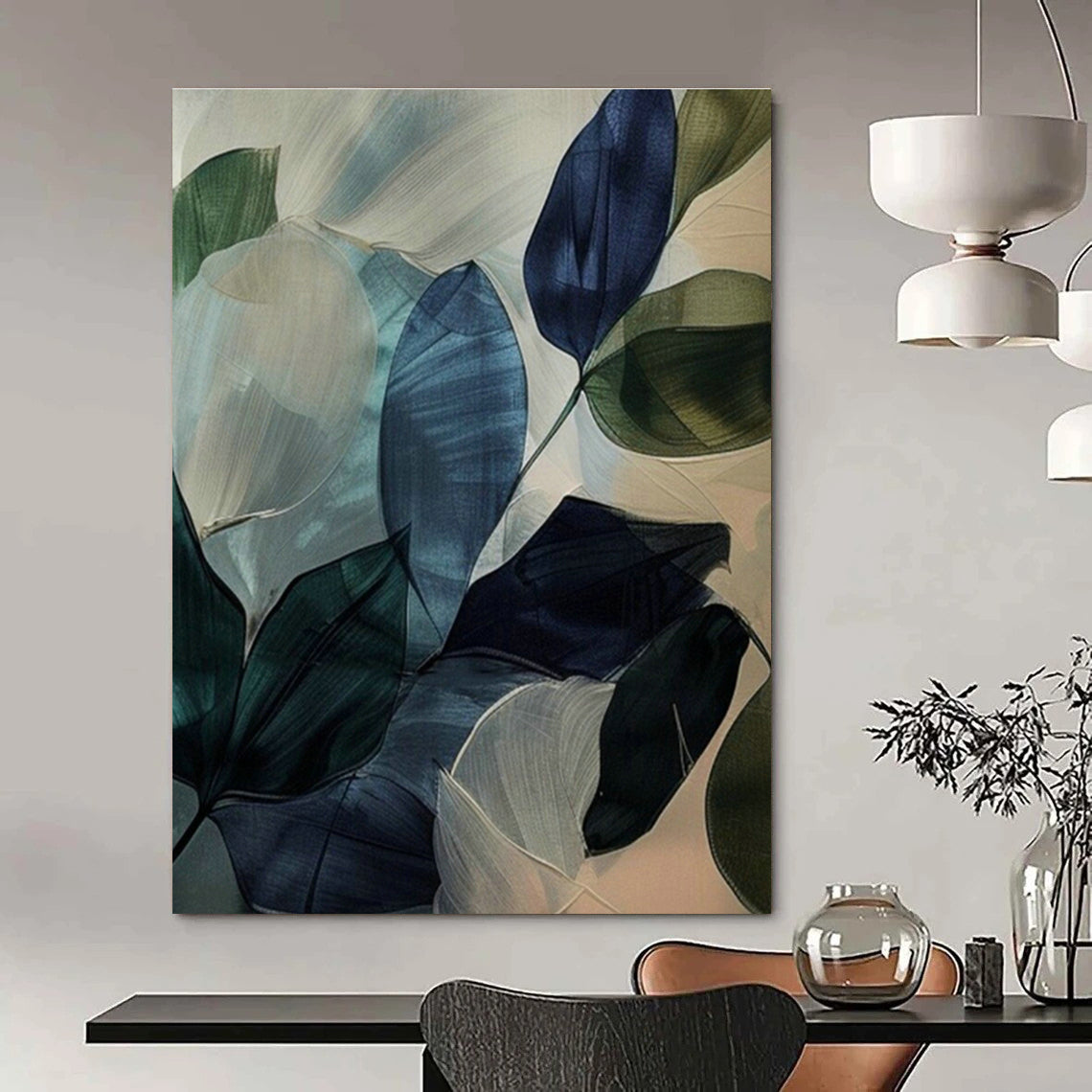 Large-Scale Custom Hand-Painted Abstract Artwork for Office & Hallway DLZ0979