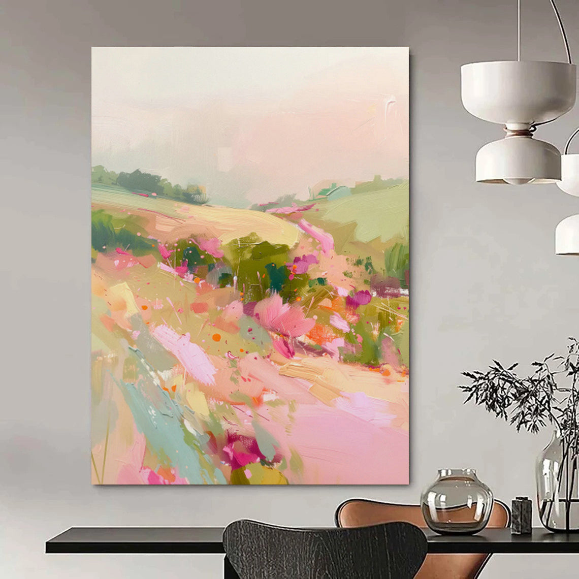 Oversized Abstract Paintings for Dining Room and Cottage Entryway DLZ0652