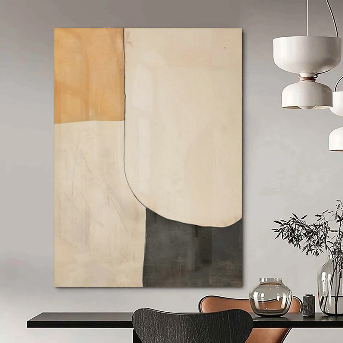 Enormous - Reach Custom Abstract Art for Bedroom Canopy Beds with Drapes & Office Cubicle Partitions DLZ0748