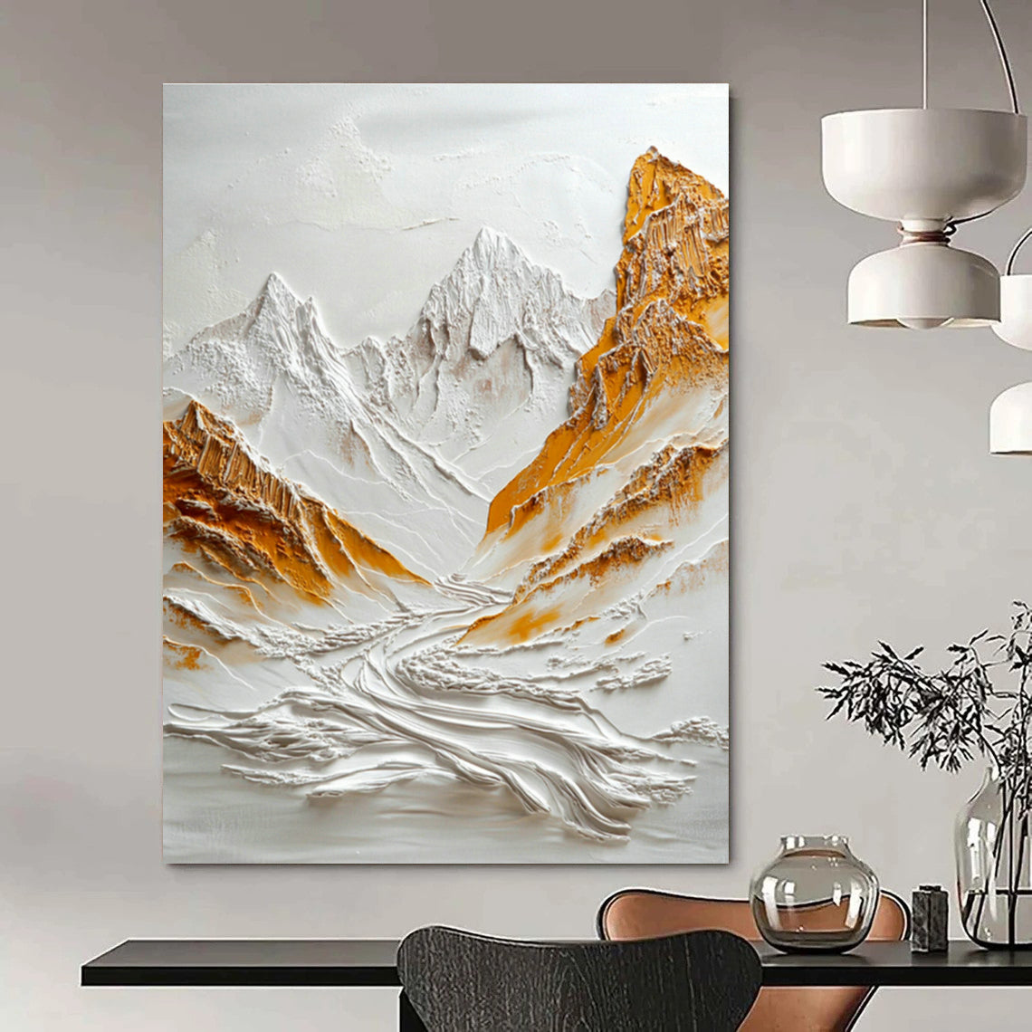 Stupendous - Scale Hand - Painted Abstract Art for Office Conference Room Ceilings & Dining Room Buffet Areas DLZ0737