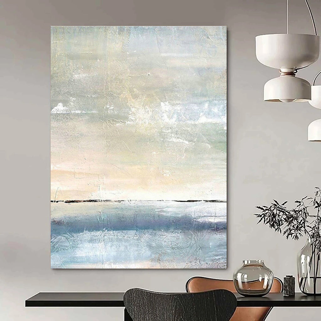 Oversized Hand - Painted Abstract Canvases for Bedroom Walk - in Closet Islands & Dining Room Server Carts DLZ0868