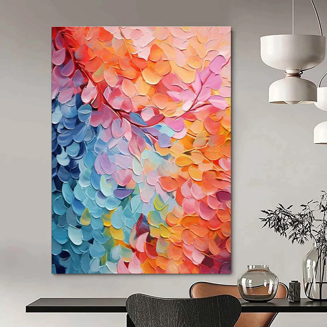 Handmade Abstract Wall Art for Bedroom & Cottage Living Room DLZ2355