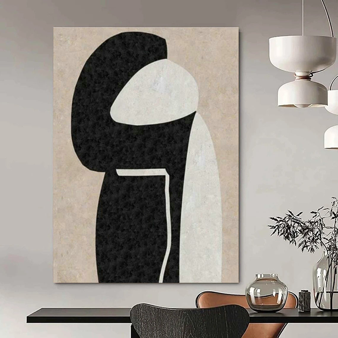 Extra - Large, Custom - Designed Hand Painted Abstract Wall Art for Cottages & Living Room DLZ2039