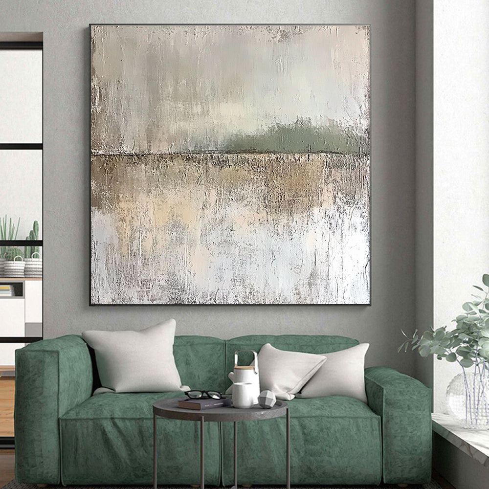Textured Neutral Abstract Painting with Subtle Shades GER703