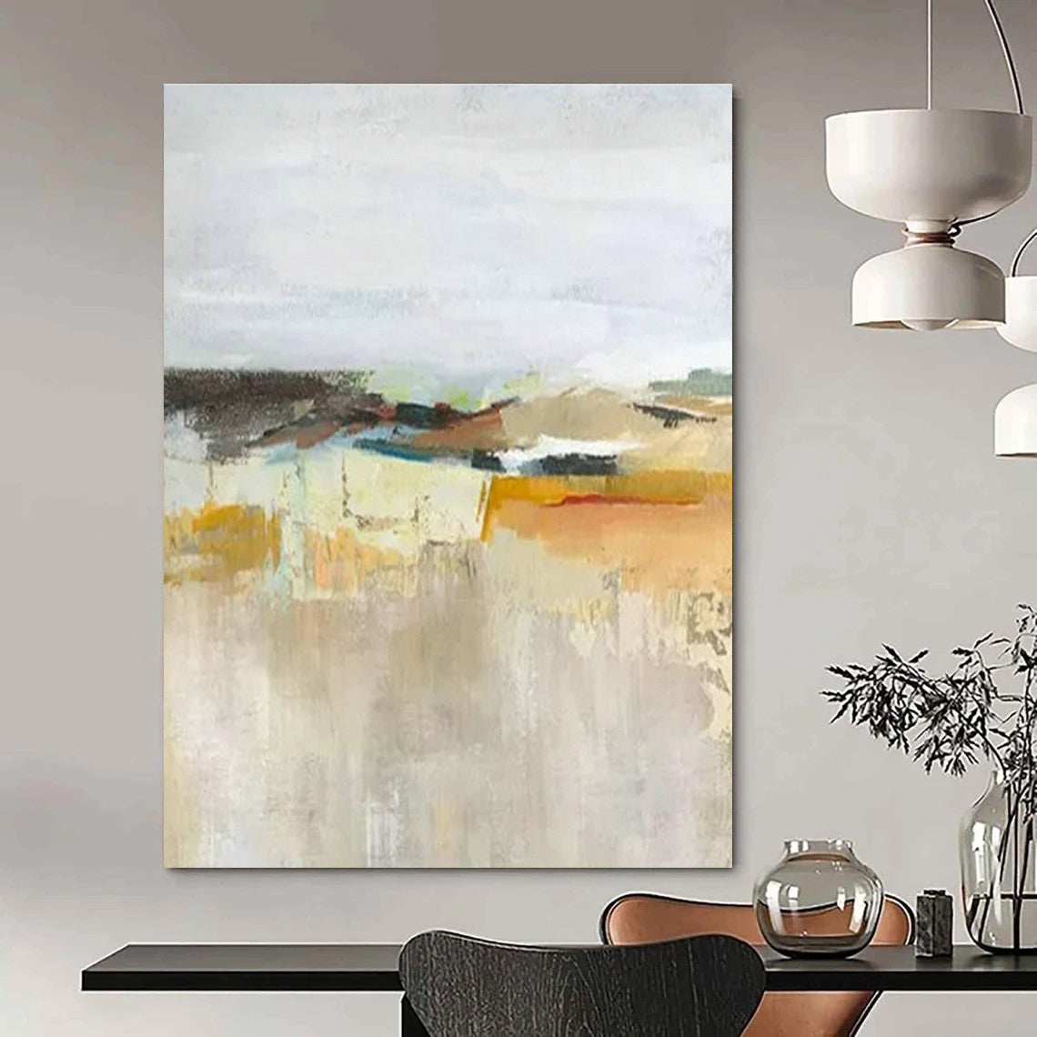 Handmade Abstract Wall Art for Bedroom and Living Room DLZ1823