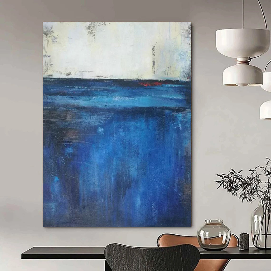 Stupendous Custom - Formulated Abstract Canvas for Hallway & Bedroom DLZ2267