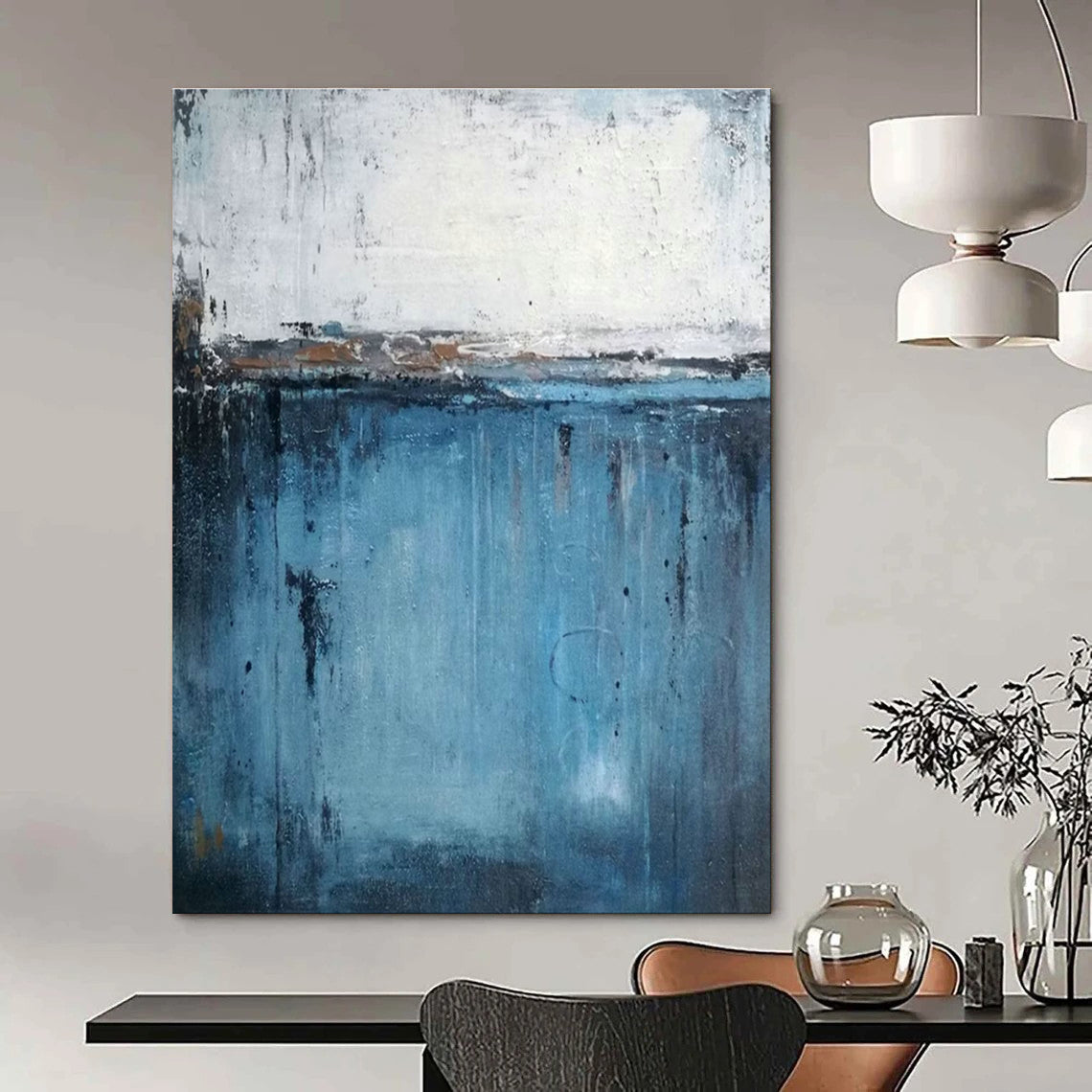 Extra - Large Bespoke Abstract Painting for Cottages & Bedroom DLZ2258
