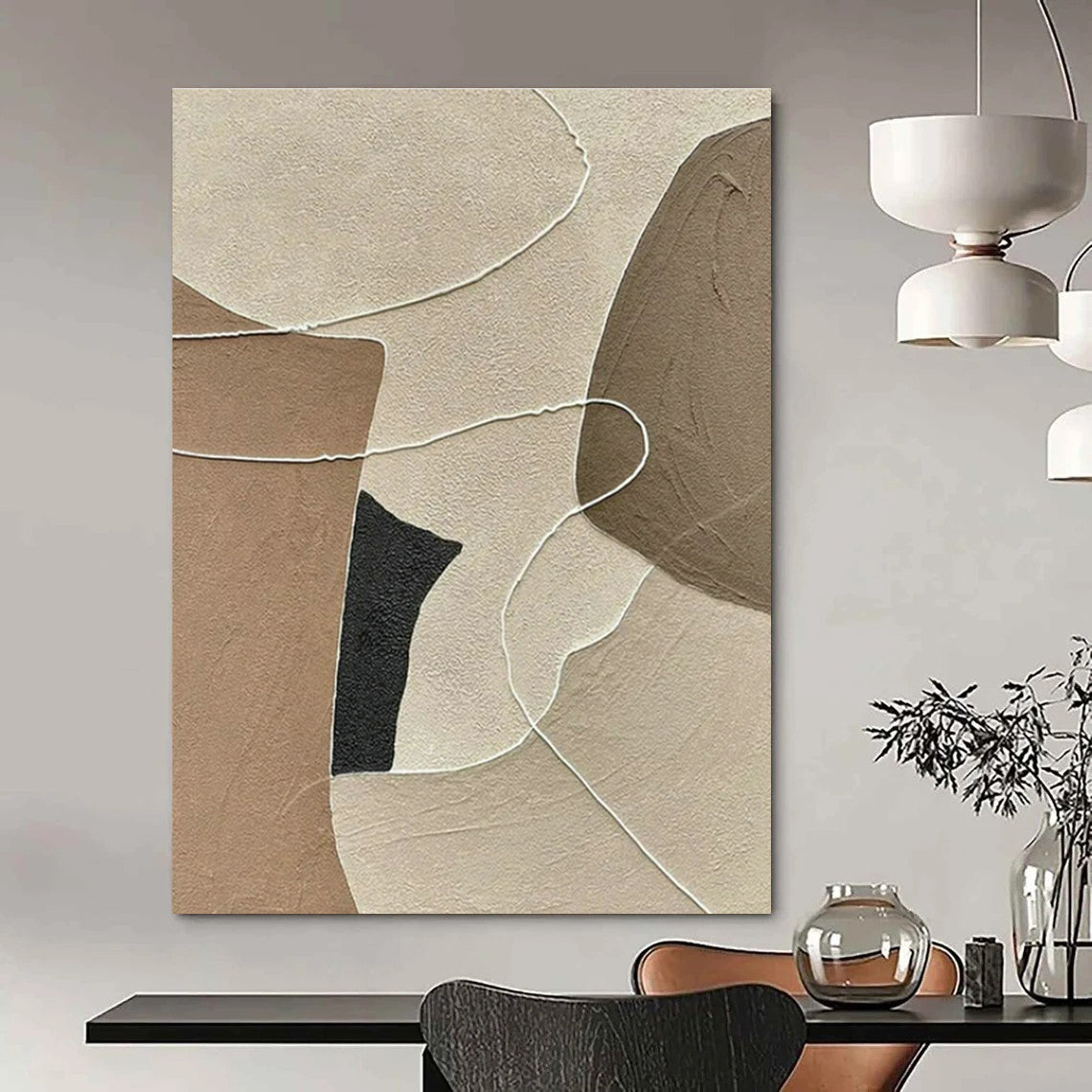 Handmade Abstract Wall Art for Bedroom and Office DLZ1499