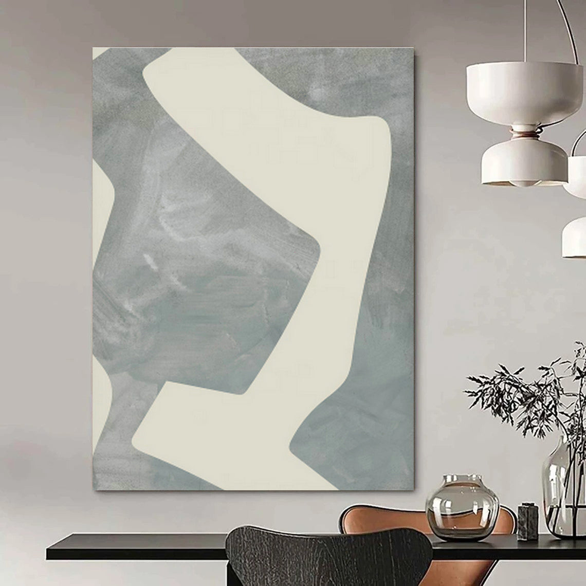Custom Hand - Painted Abstract Art for Living Room Coffee Table Tops & Entryway Umbrella Stands DLZ0710