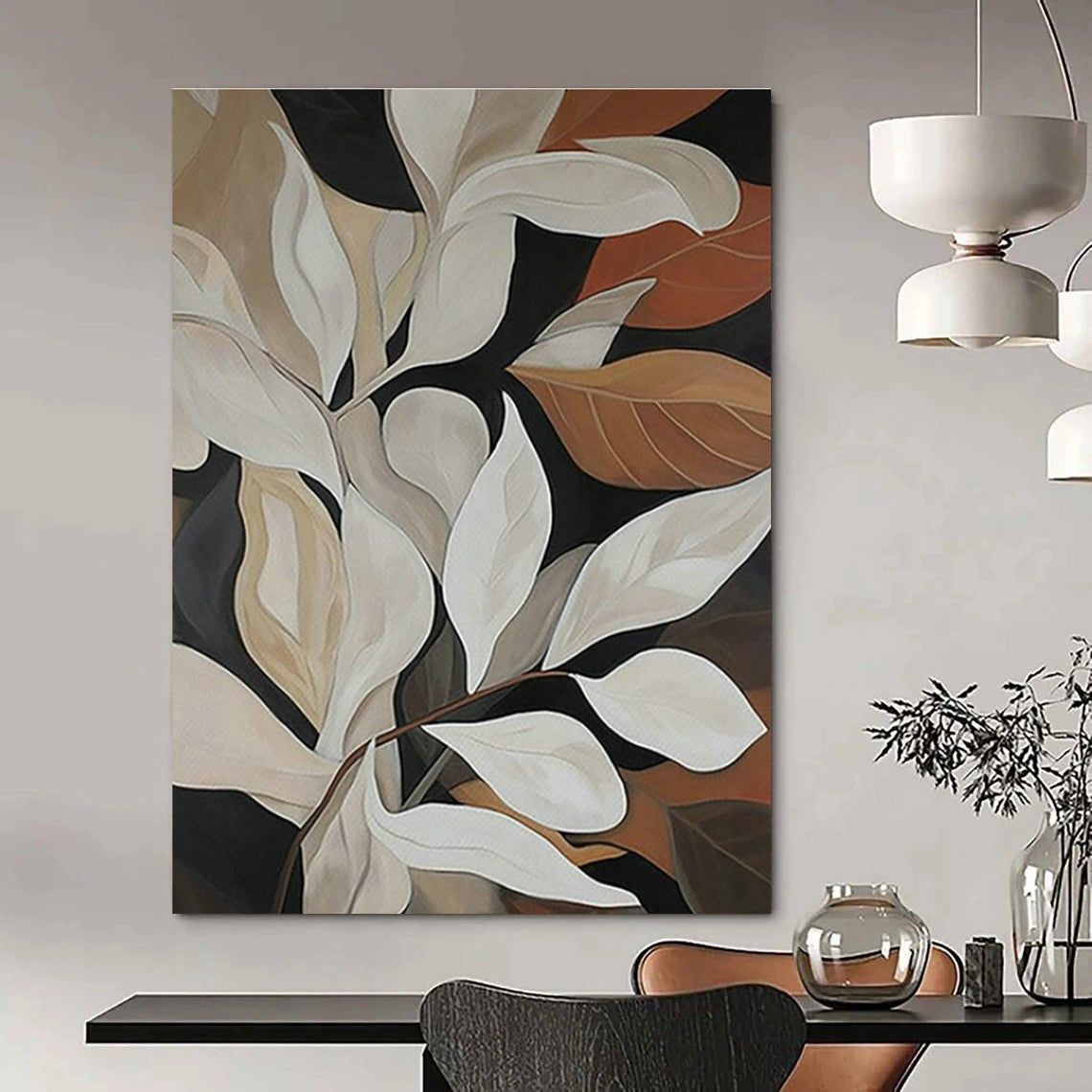 Large Custom Handmade Abstract Wall Art for Hallway and Dining Room DLZ1512