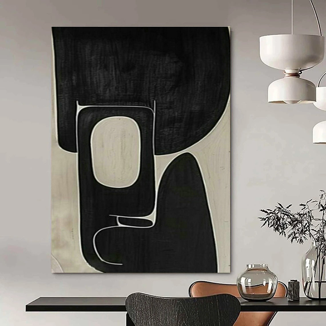 Large Hand Painted Abstract Wall Art for Cottages & Living Room DLZ2010
