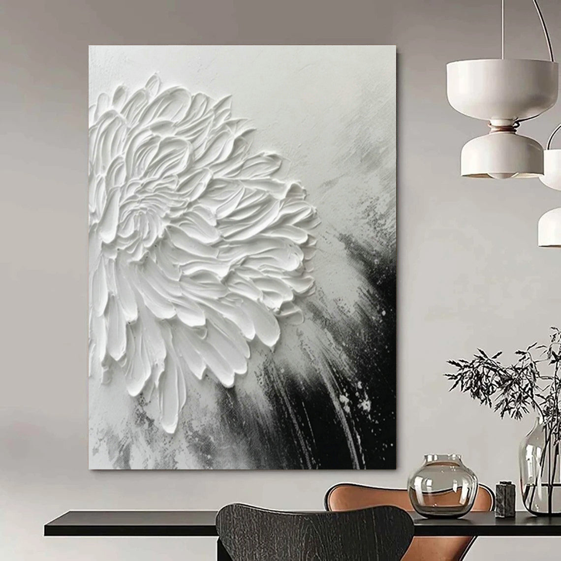 Custom - Made Hand - Painted Abstract Canvases for Bedroom Nightstand Drawer Pulls & Cottage Hallway Light Switch Plates DLZ0902
