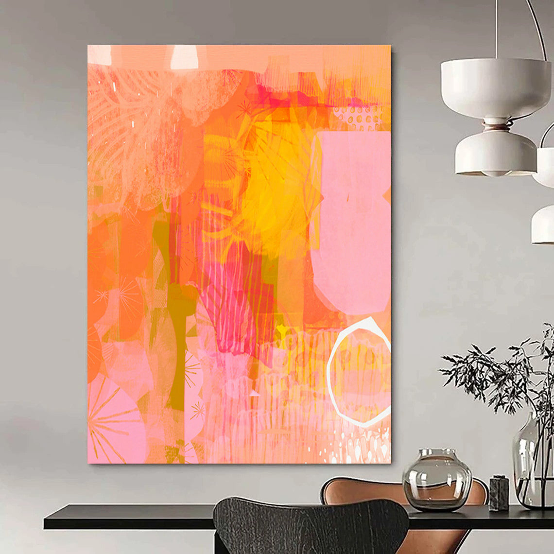 Custom Abstract Paintings for Bedroom and Entryway DLZ0642