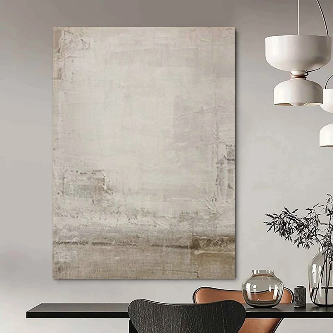 Extra-large Custom Handmade Abstract Painting for Bedroom Dressing Table Wall and Dining Room Sideboard Wall DLZ1876
