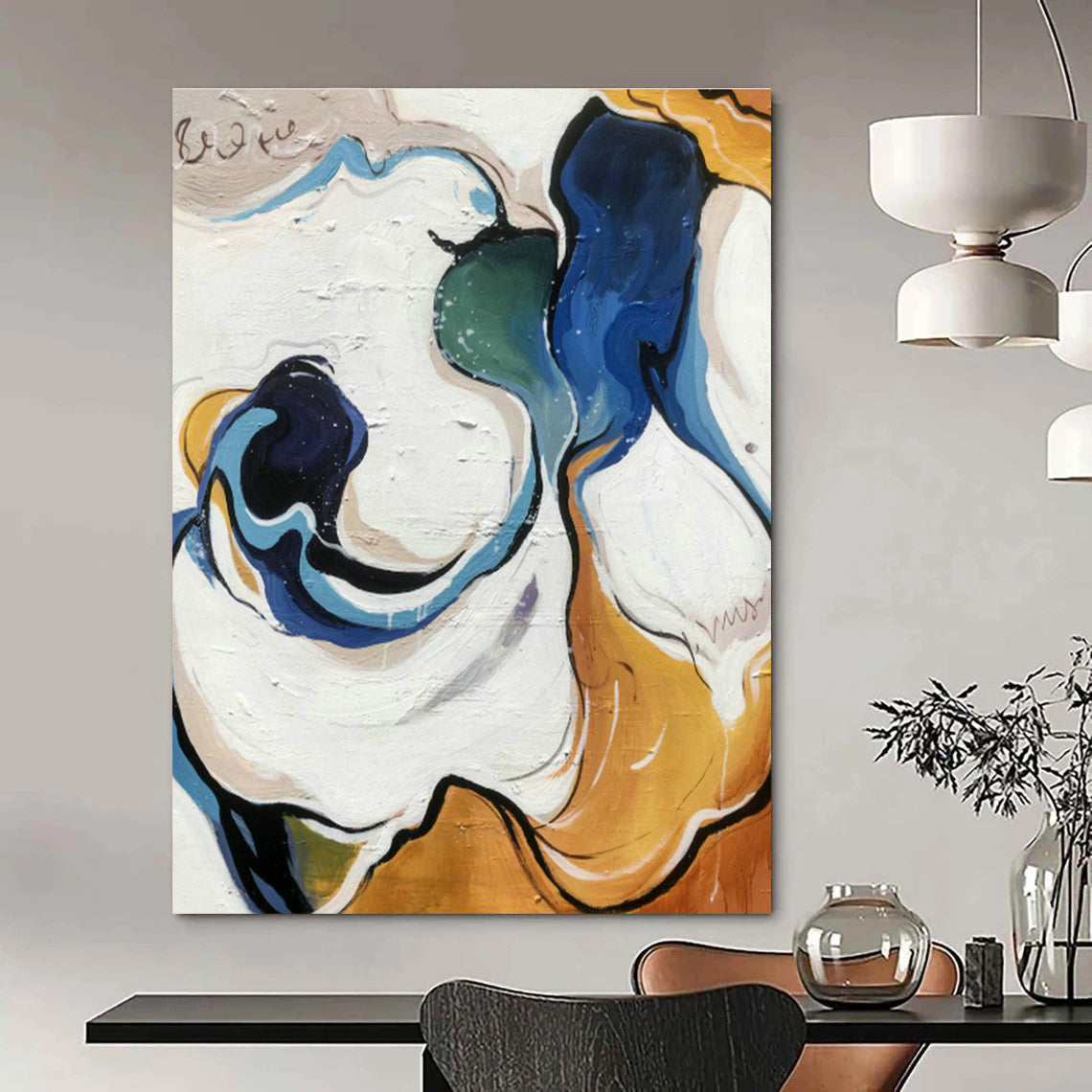 Mammoth, Sound - Responsive Custom Abstract Canvases for Bedroom Ambiance DLZ0465