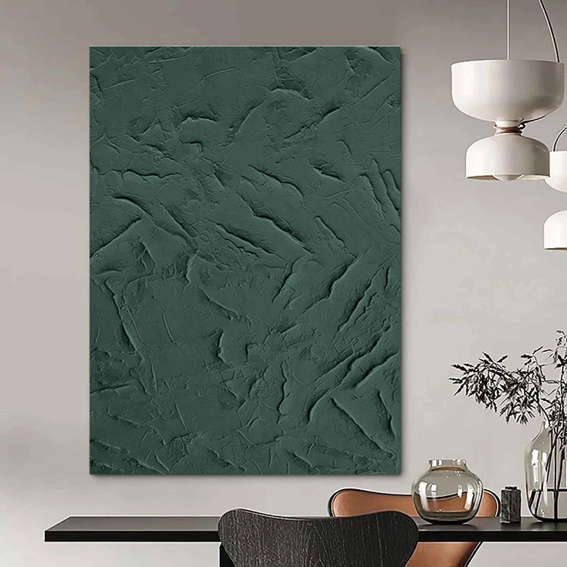 Hand - Painted Custom Abstracts for Cottage Dining Room Breakfast Nooks & Hallway Picture Ledges DLZ0670