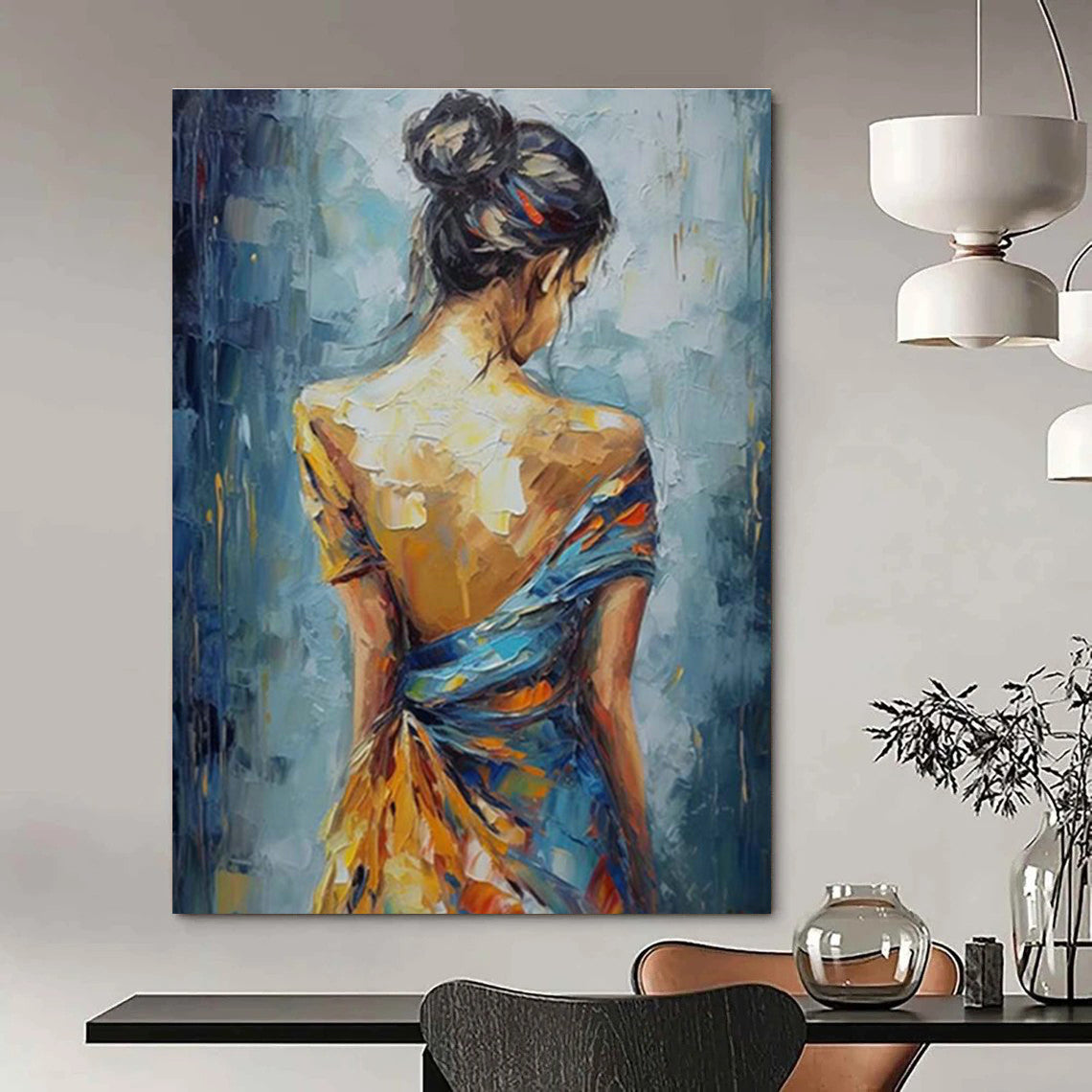 Customization of Large - sized Hand - Painted Abstract Paintings for Office, Create a Personalized Office Space DLZ0360