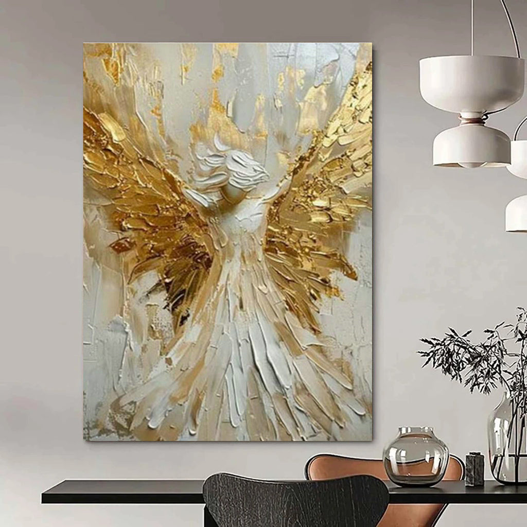 Extra - Large Custom Hand - Painted Abstract Painting for Dining Room, Elevate the Dining Experience DLZ0359
