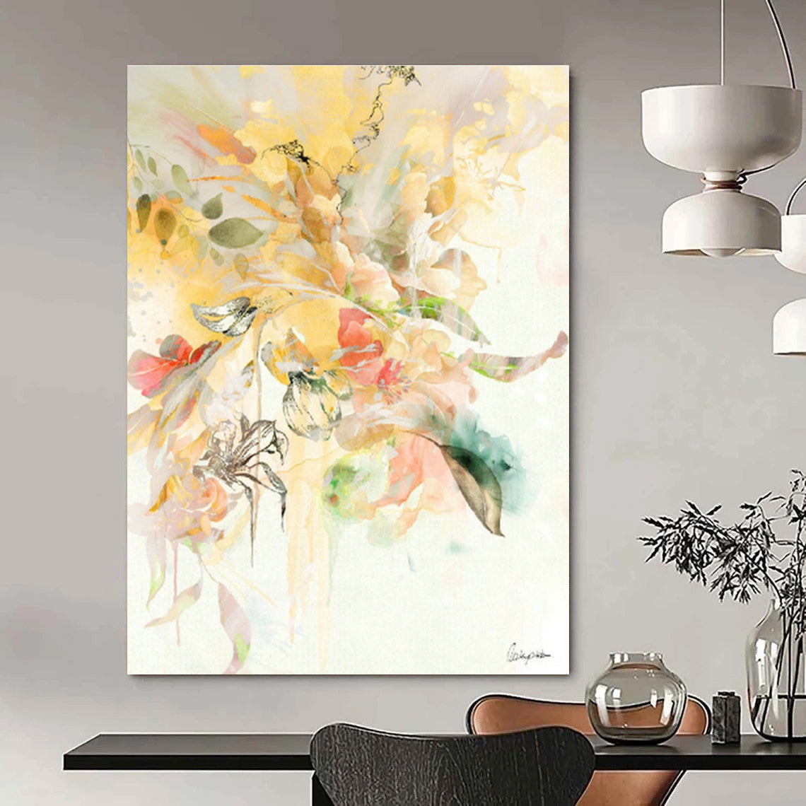 Gargantuan - Sized Custom - Made Abstract Wall Hanging for Living Room & Hallway DLZ1094