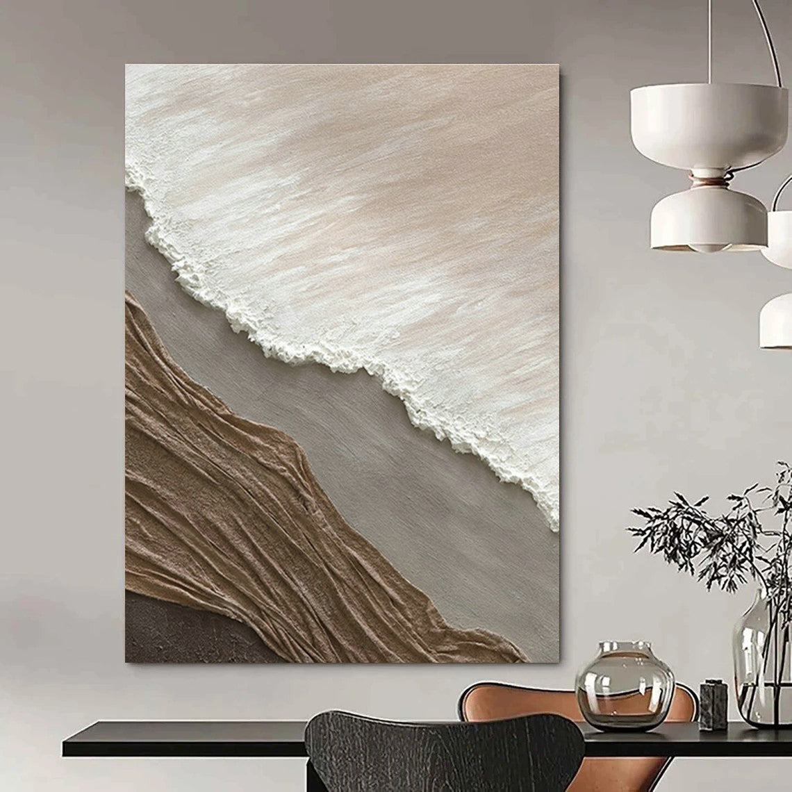 Oversized Custom-Made Abstract Artwork for Bedroom & Office DLZ1043