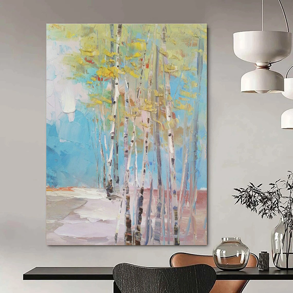 Grand - Scale Handmade Abstract Painting for Hallway & Entryway DLZ1307