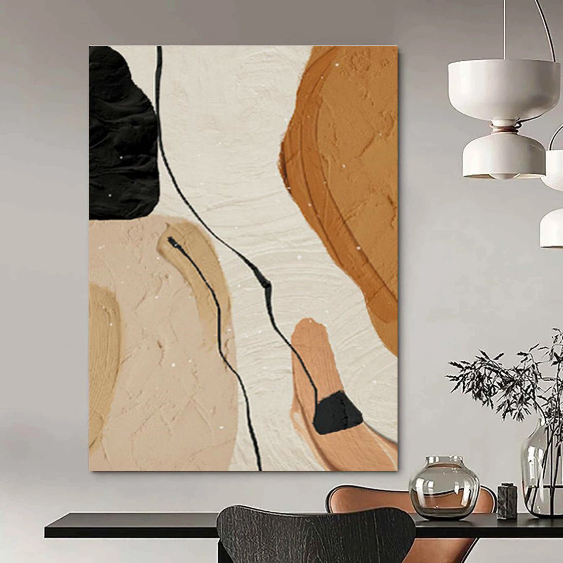 Humongous Size Custom-Made Handmade Abstract Painting for Bedroom & Living Room DLZ2213