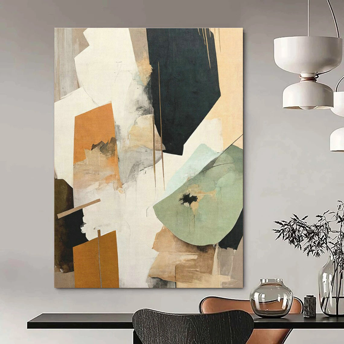 Large Custom Handmade Abstract Canvas for Office and Cottage Bedroom DLZ1622