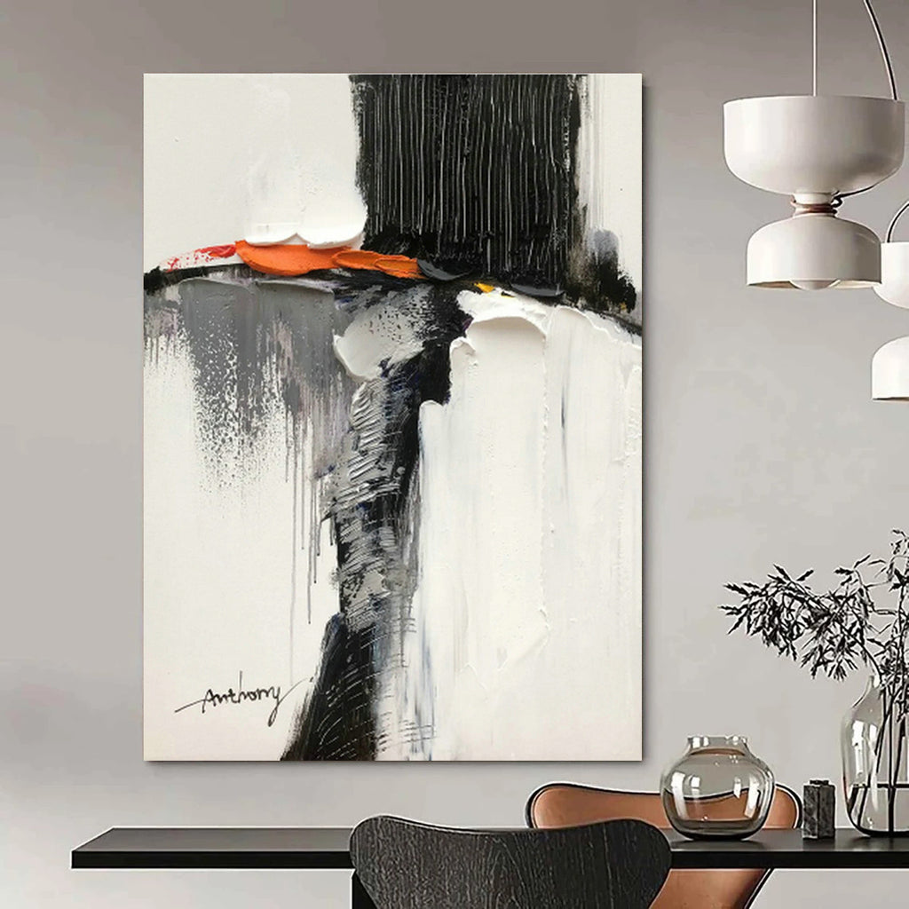 Oversized Abstract Hand - Painted Murals for Office Reception Ceilings and Bedroom Alcove Walls DLZ0801