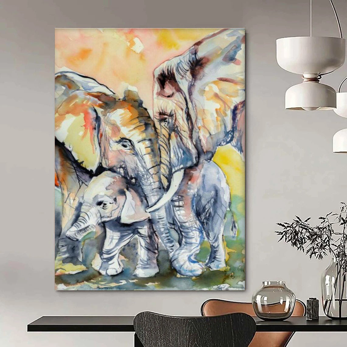 Handmade Abstract Decor for Cottage Living Room & Entryway DLZ2346