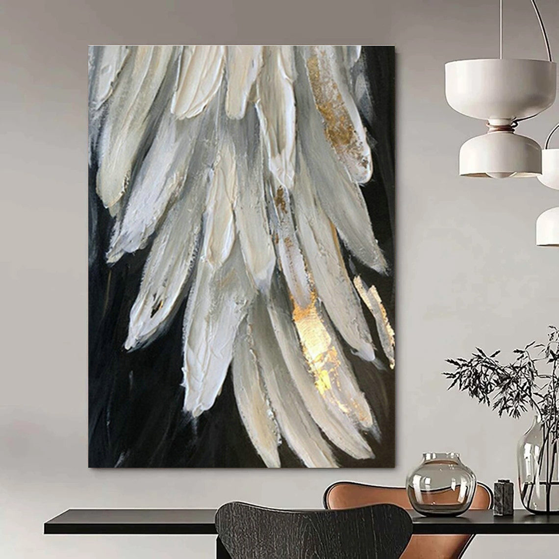 Grand - Sized Custom Abstract Canvases for Bedroom Canopy Beds & Office Standing Desks DLZ0671