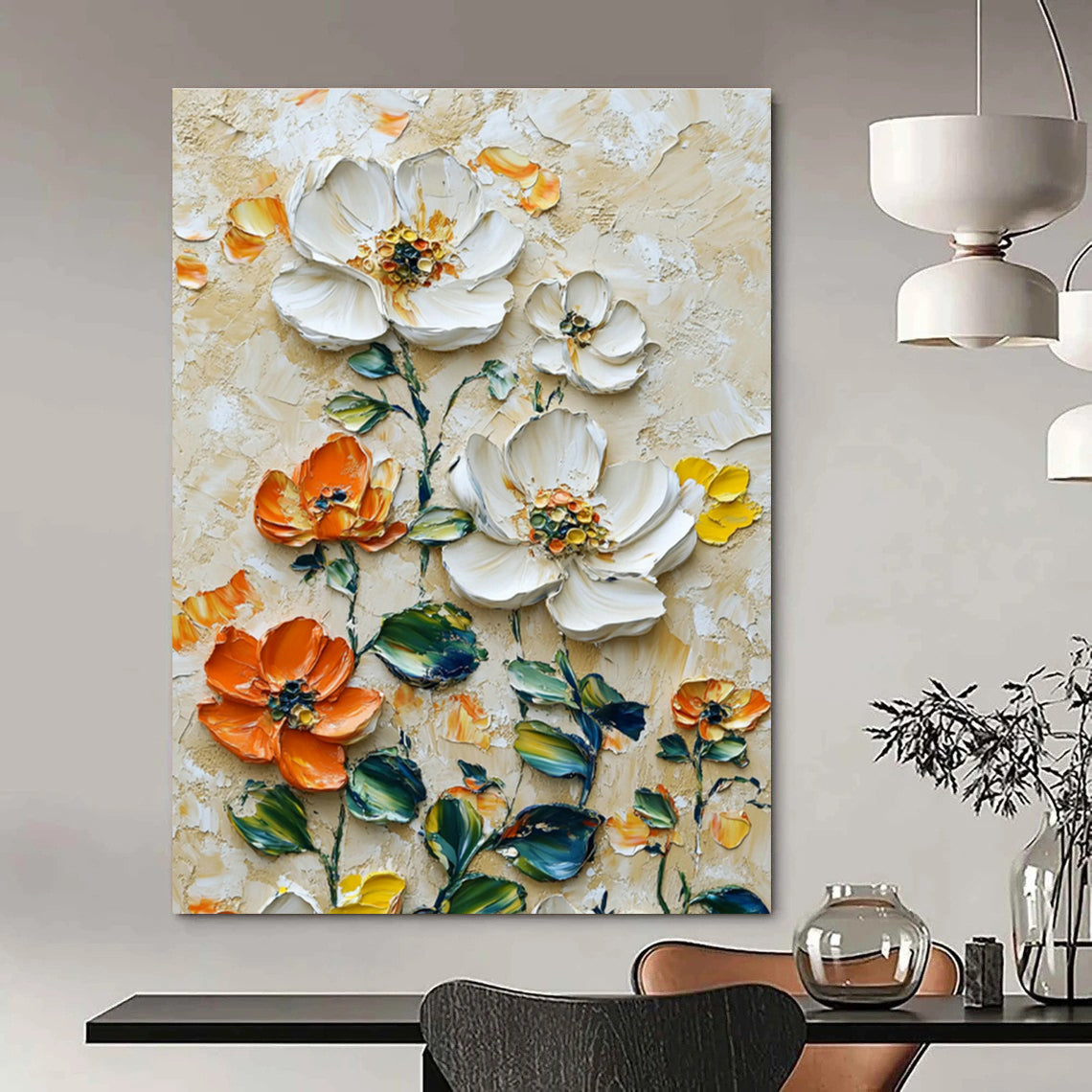 Enormous Custom Abstract Canvases for Living Room Entertainment Walls & Office Training Center Halls DLZ0732