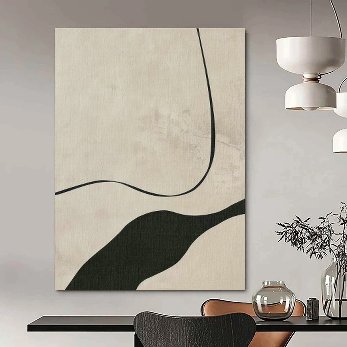 Immensely Sized Handmade Abstract Wall Art for Office & Hallway DLZ1155