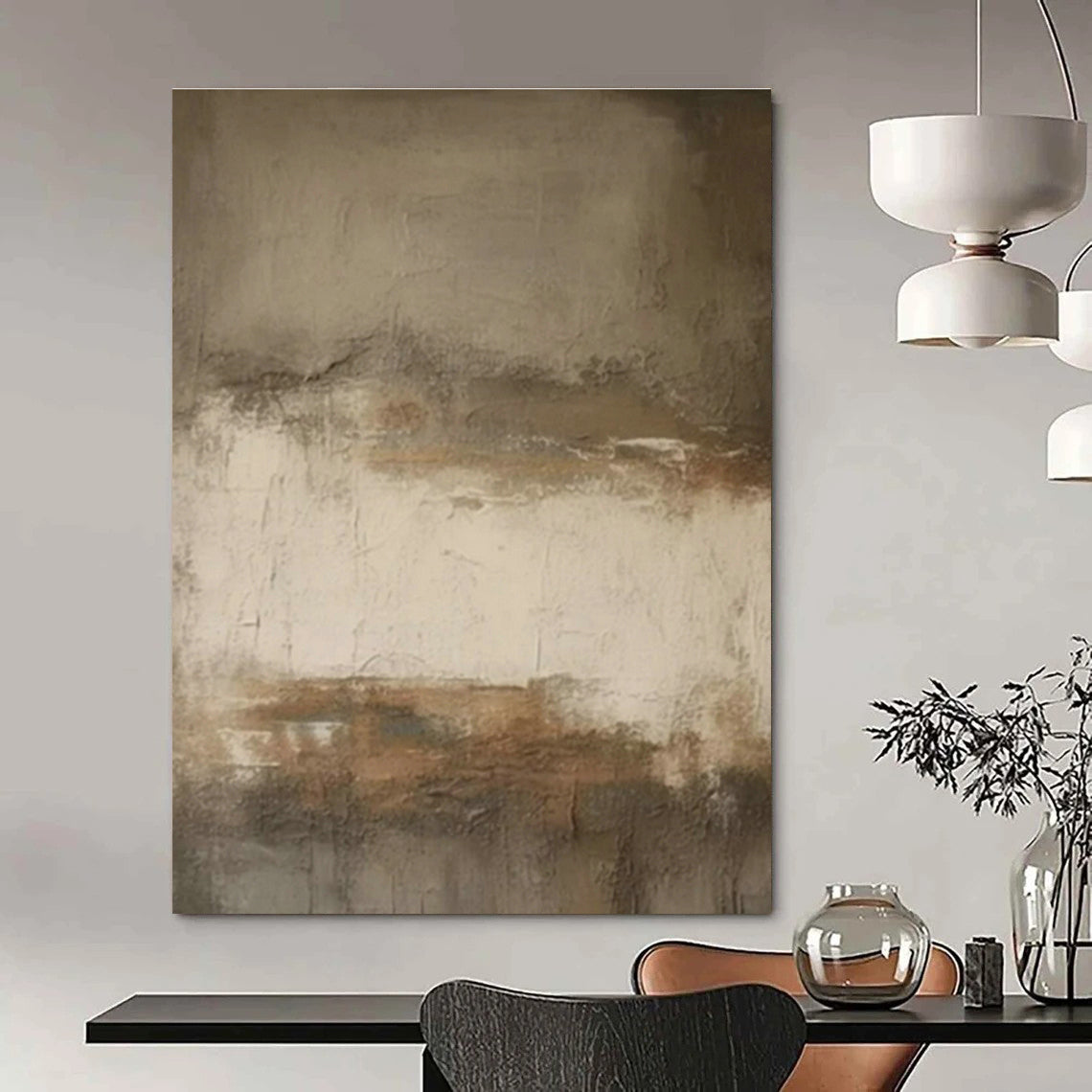 Hand-Crafted Abstract Wall Decor for Entryway and Cottage Office DLZ1586