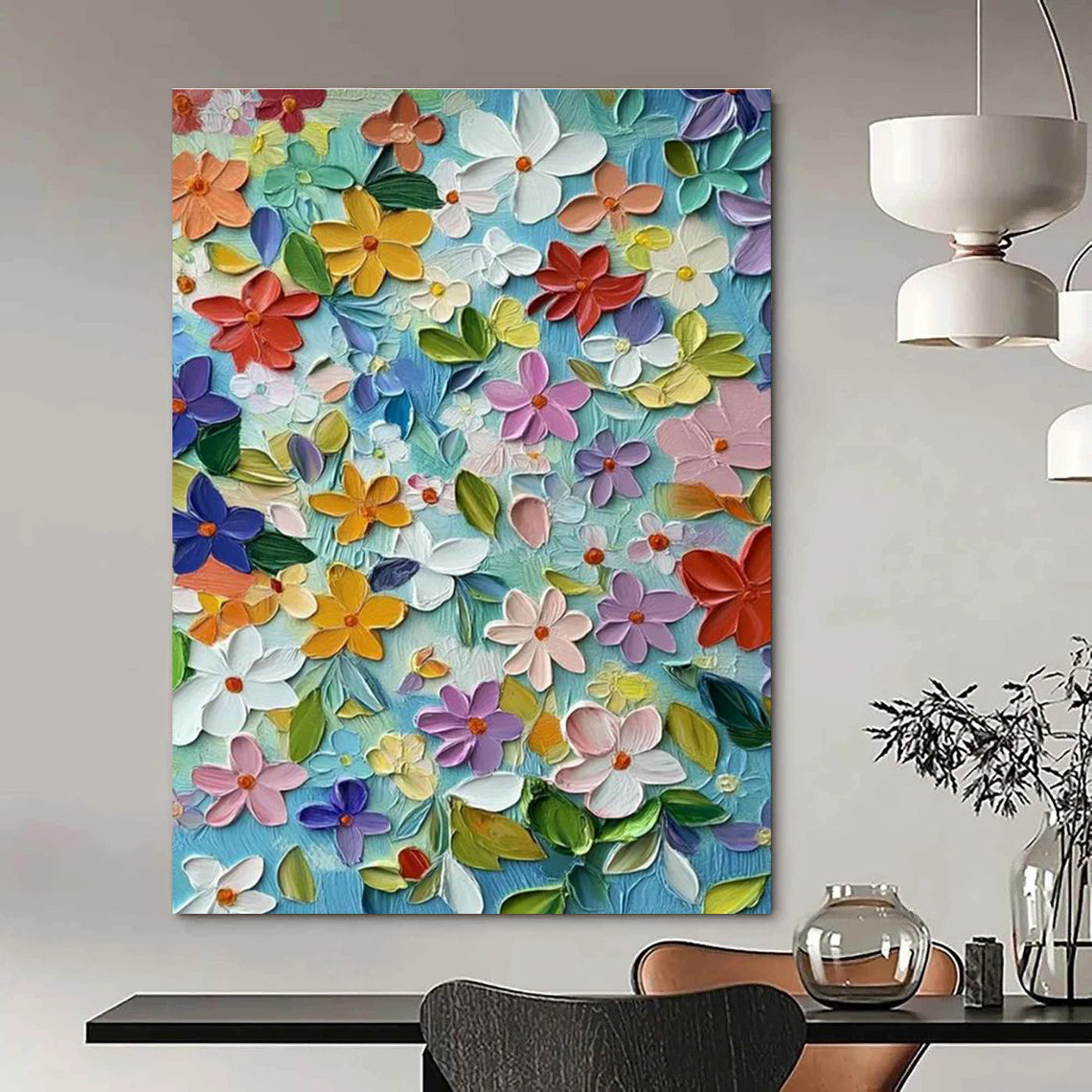Immense Custom-Built Hand Painted Abstract Art for Living Room & Bedroom DLZ2251