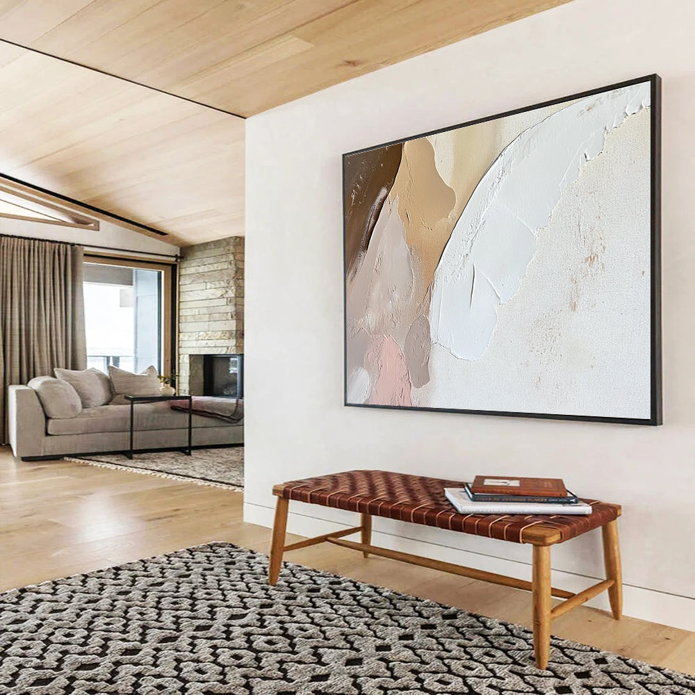 Pastel Textured Abstract Painting with Soft Color Layers DYP328