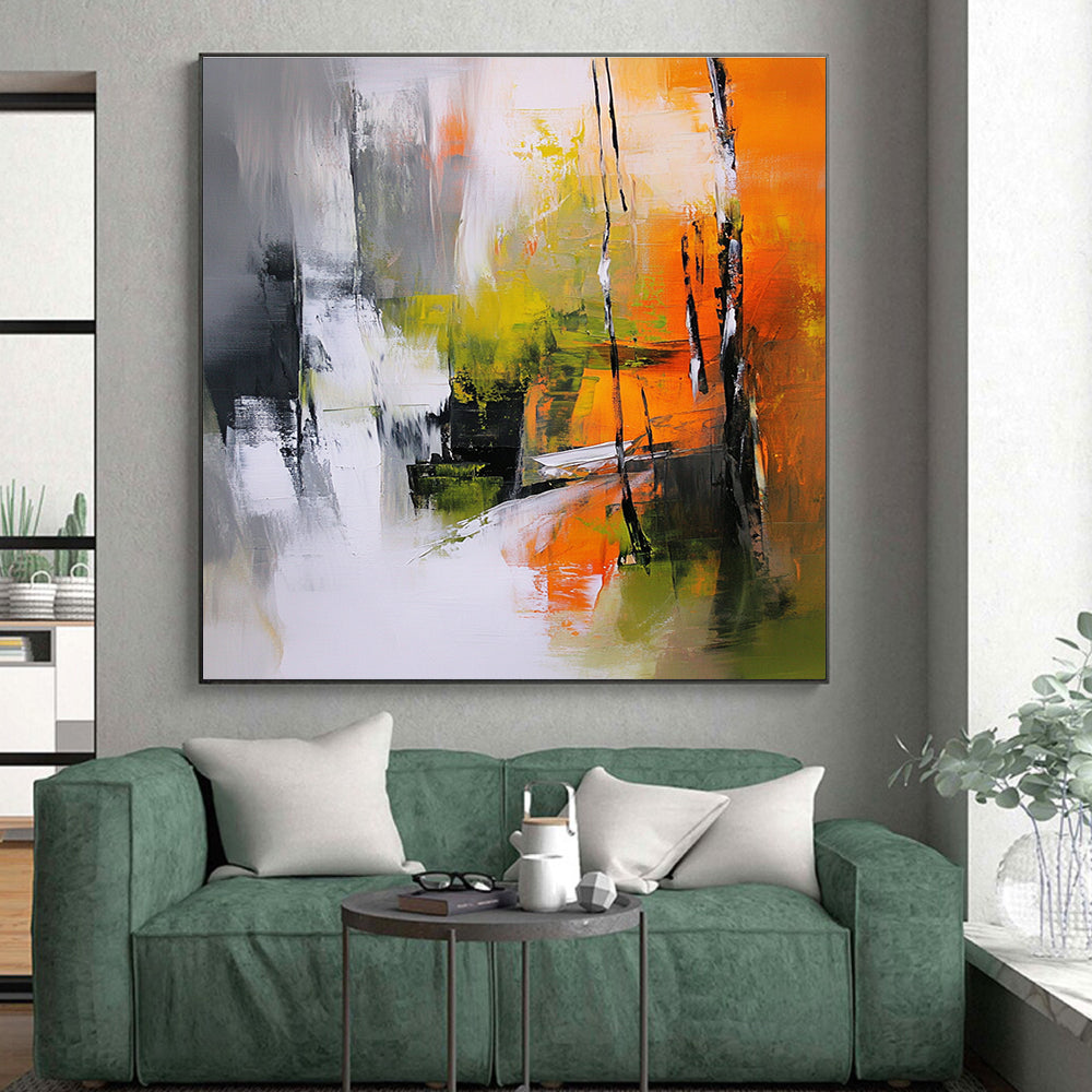 Colorful Forest Abstract Painting with Vivid Impressions GER808