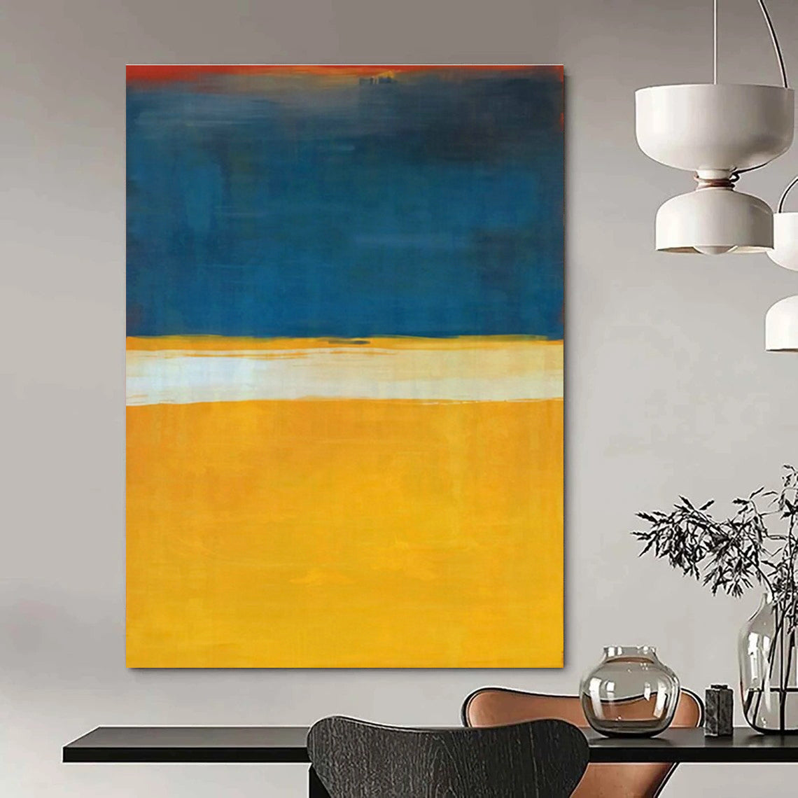 Humongous Custom-Finished Hand Painted Abstract Art for Cottage & Dining Room DLZ2097