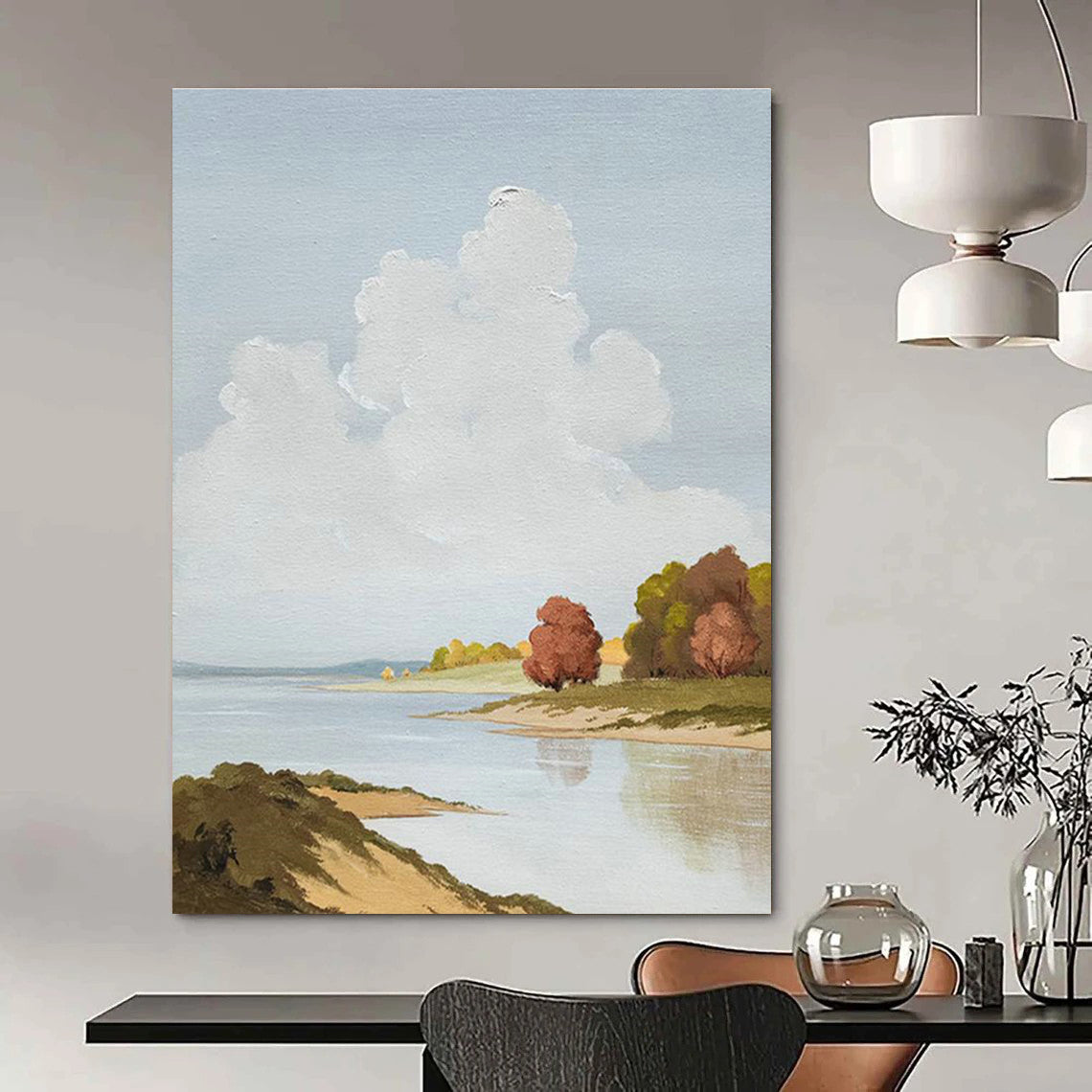 Monumental Custom - Enhanced Hand Painted Abstract Wall Decor for Cottage & Living Room DLZ2136