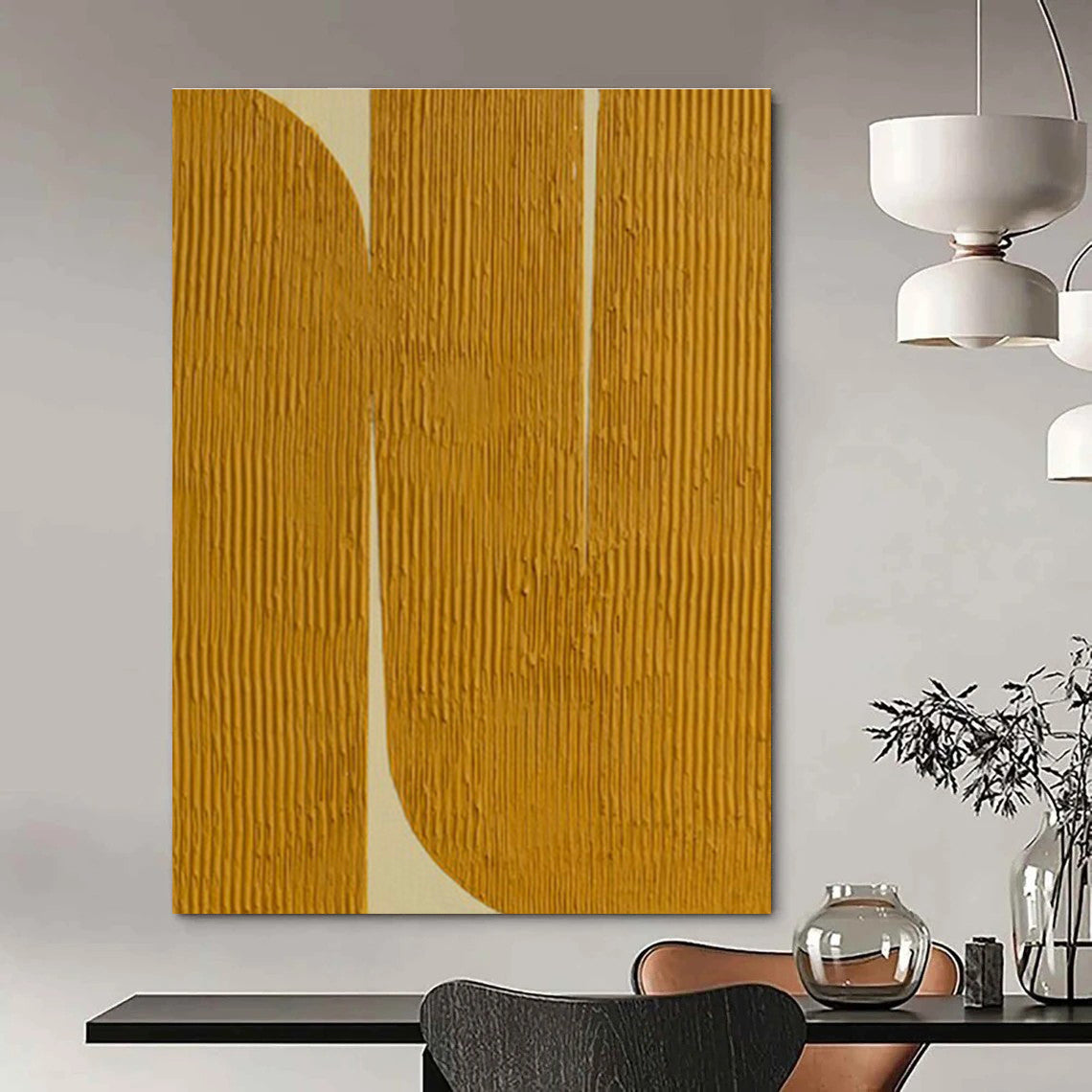 Colossal - Format Custom - Painted Abstract Painting for Bedroom & Dining Room DLZ1251