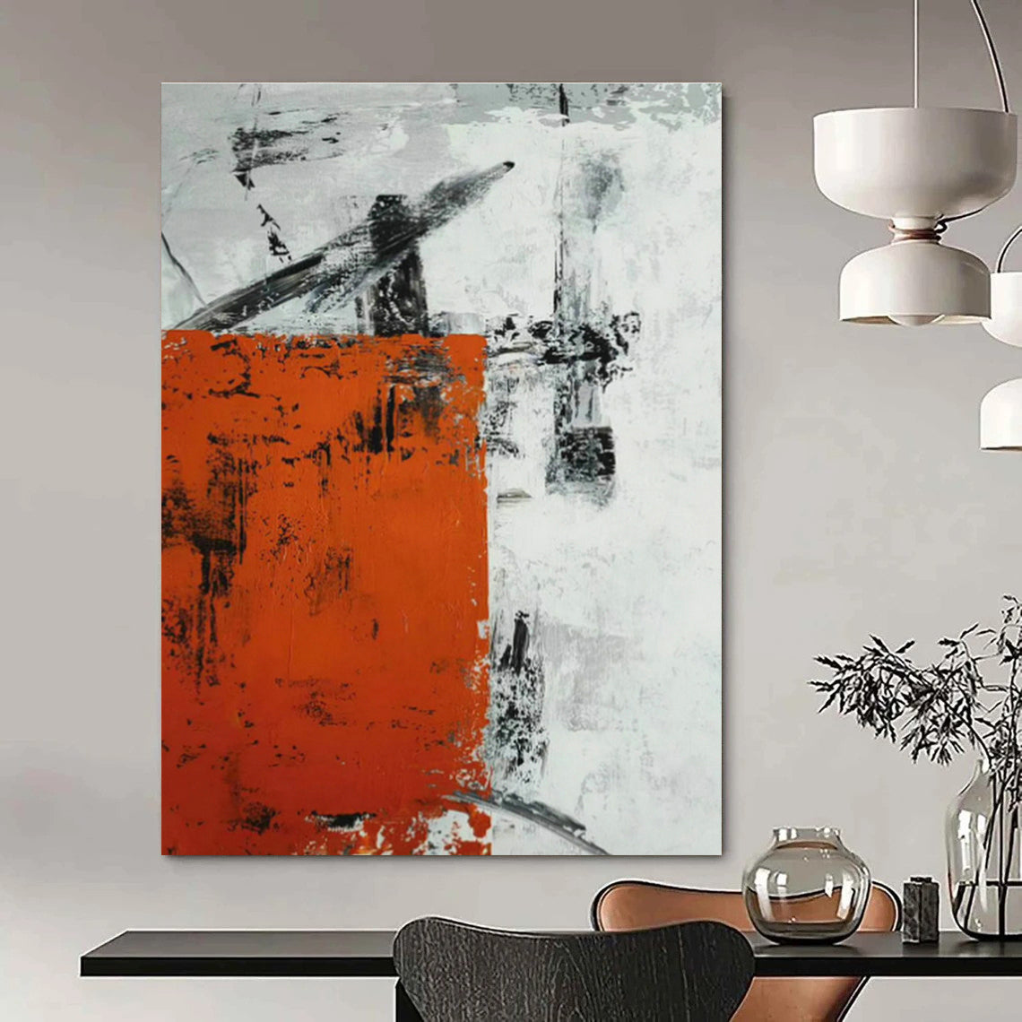 Ultra - Extended - Extreme, Smart - Home - Connected Custom Abstract Paintings for Living Room Integration DLZ0512