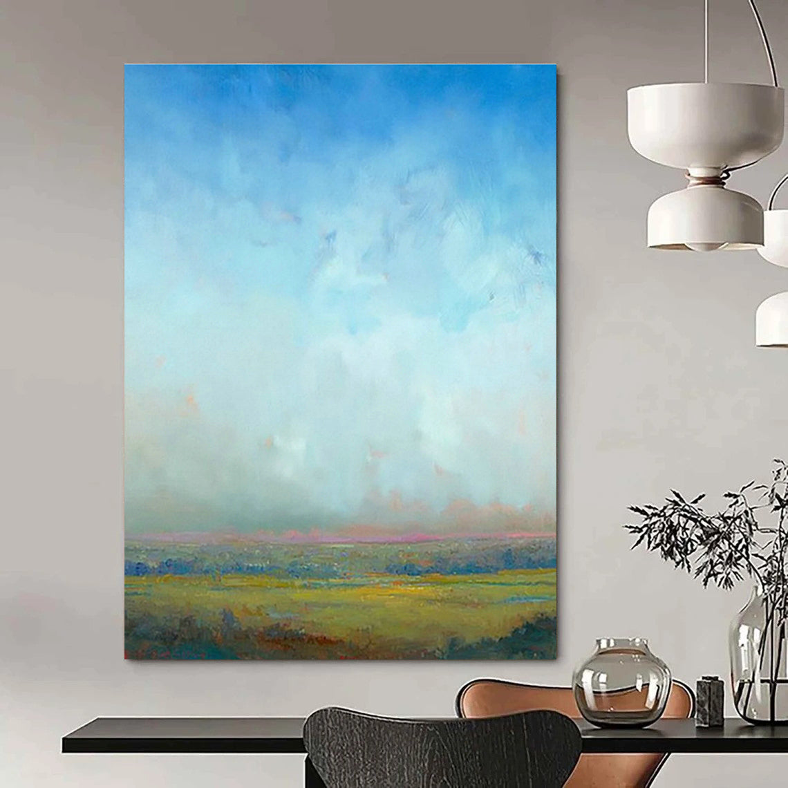 Massive Custom Abstract Paintings for Dining Room Banquet Hall Chair Upholstery Buttons & Office Training Center Chair Armrest Covers DLZ0942