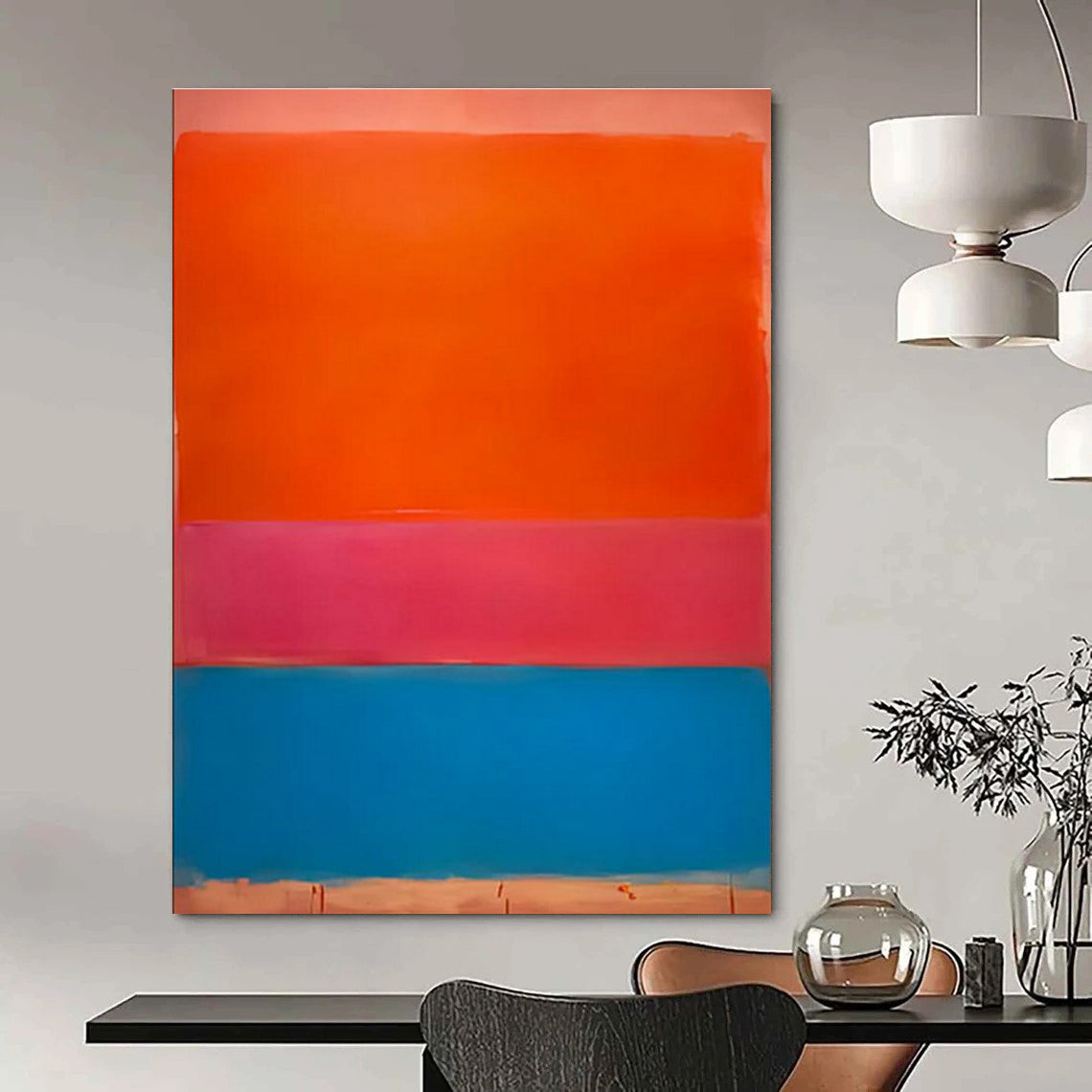 Hand-Painted Abstract Artwork for Cottage Bedroom & Living Room DLZ2304