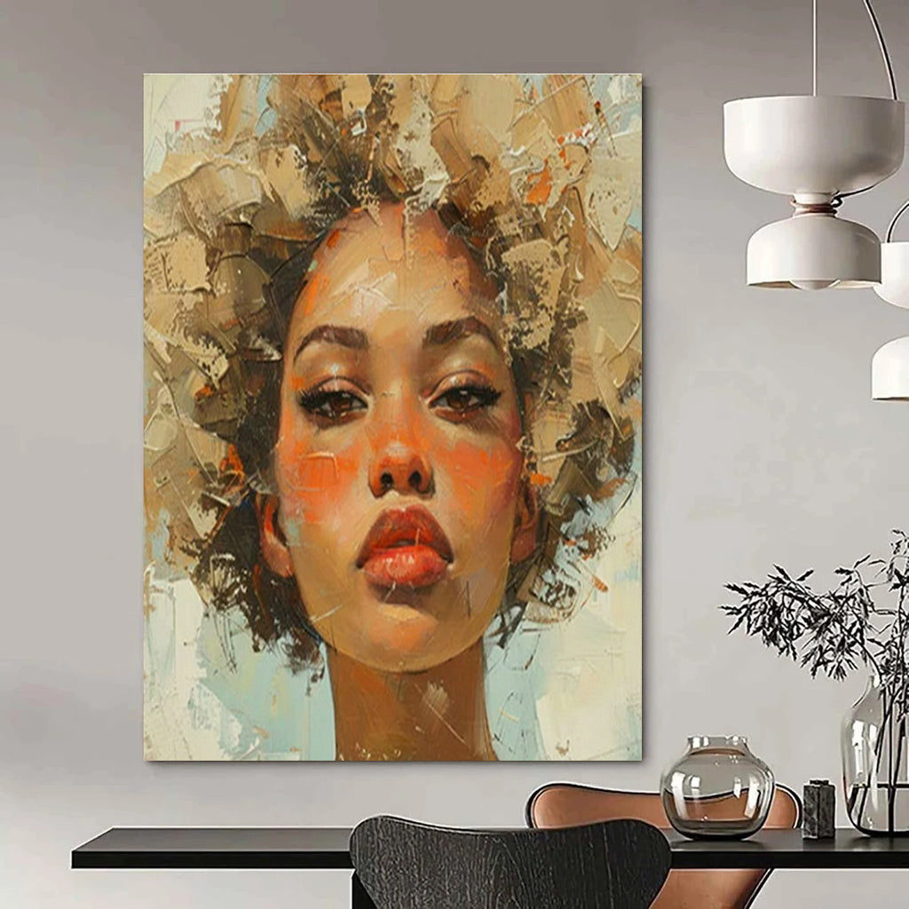 Large Hand-Painted Abstract Art for Bedroom Walk - in Jewelry Closet & Hallway Coat Hook Wall DLZ1737