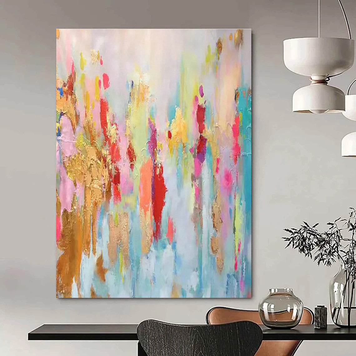 Handcrafted Abstract Wallpiece for Cottage Dining Room & Bedroom DLZ1347