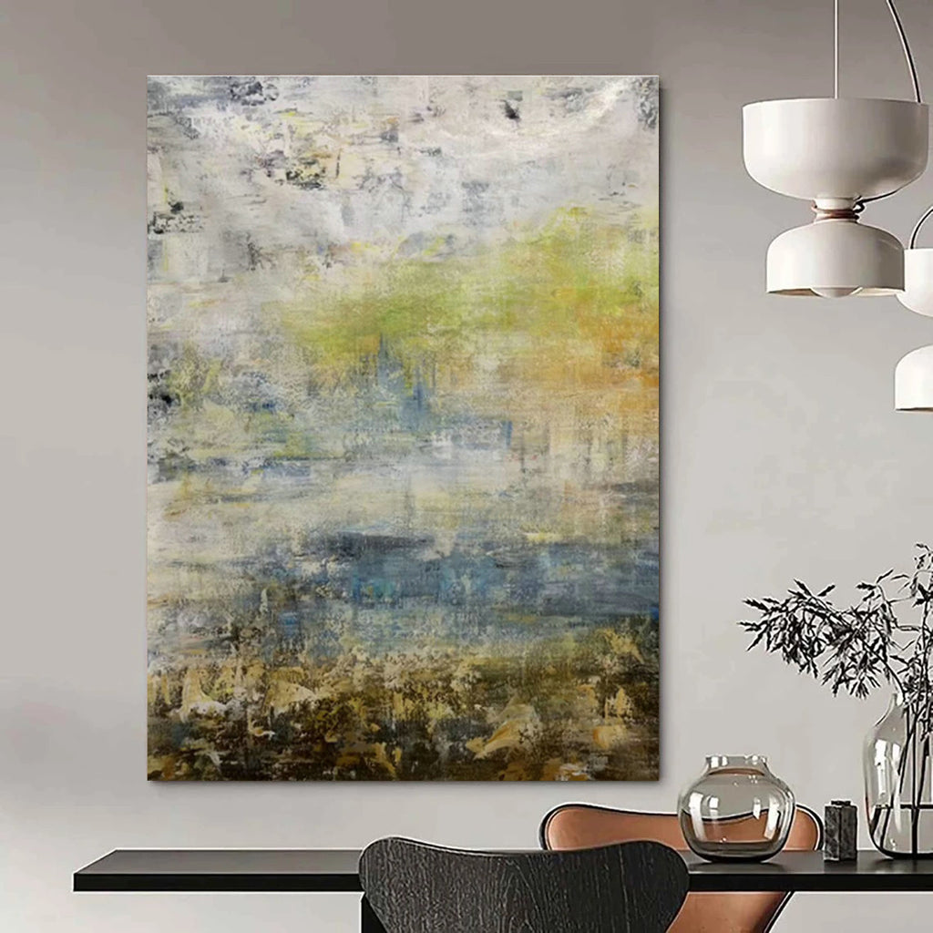 Grand - Sized Abstract Hand - Painted Murals for Dining Room & Bedroom DLZ0571