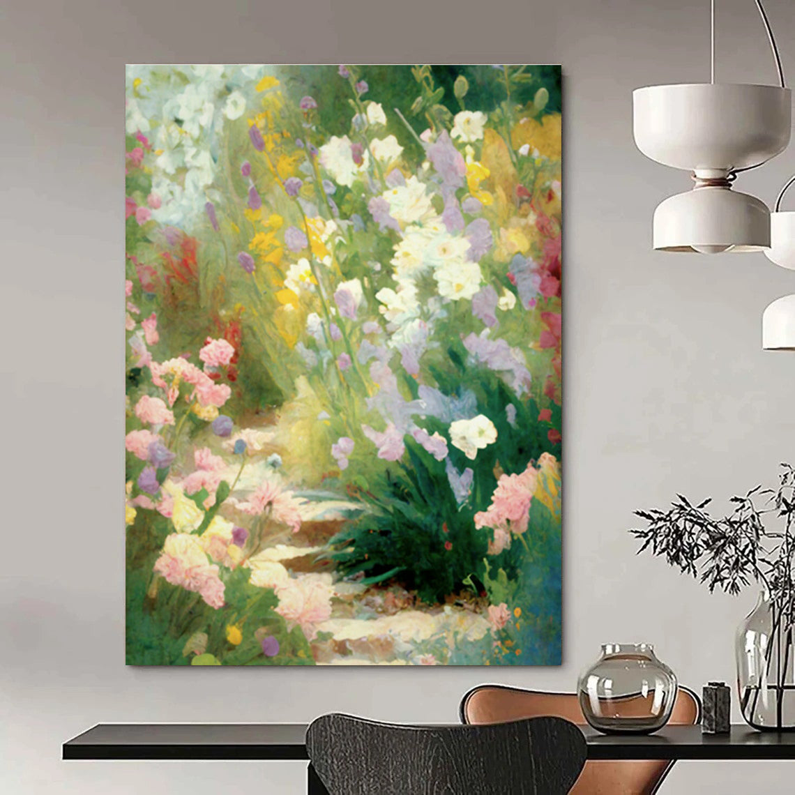 Handmade Extra - Large Abstract Art for Cottage Living Room & Office DLZ1363