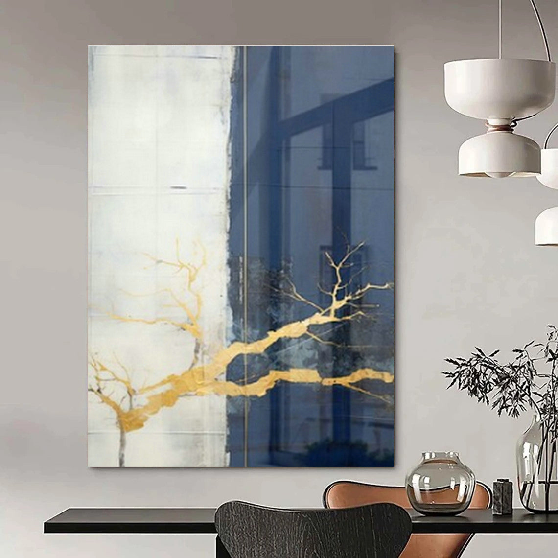 Large Customizable Handmade Abstract Wall Decor for Living Room Console Table Back Wall and Bedroom Dresser Mirror Wall DLZ1948