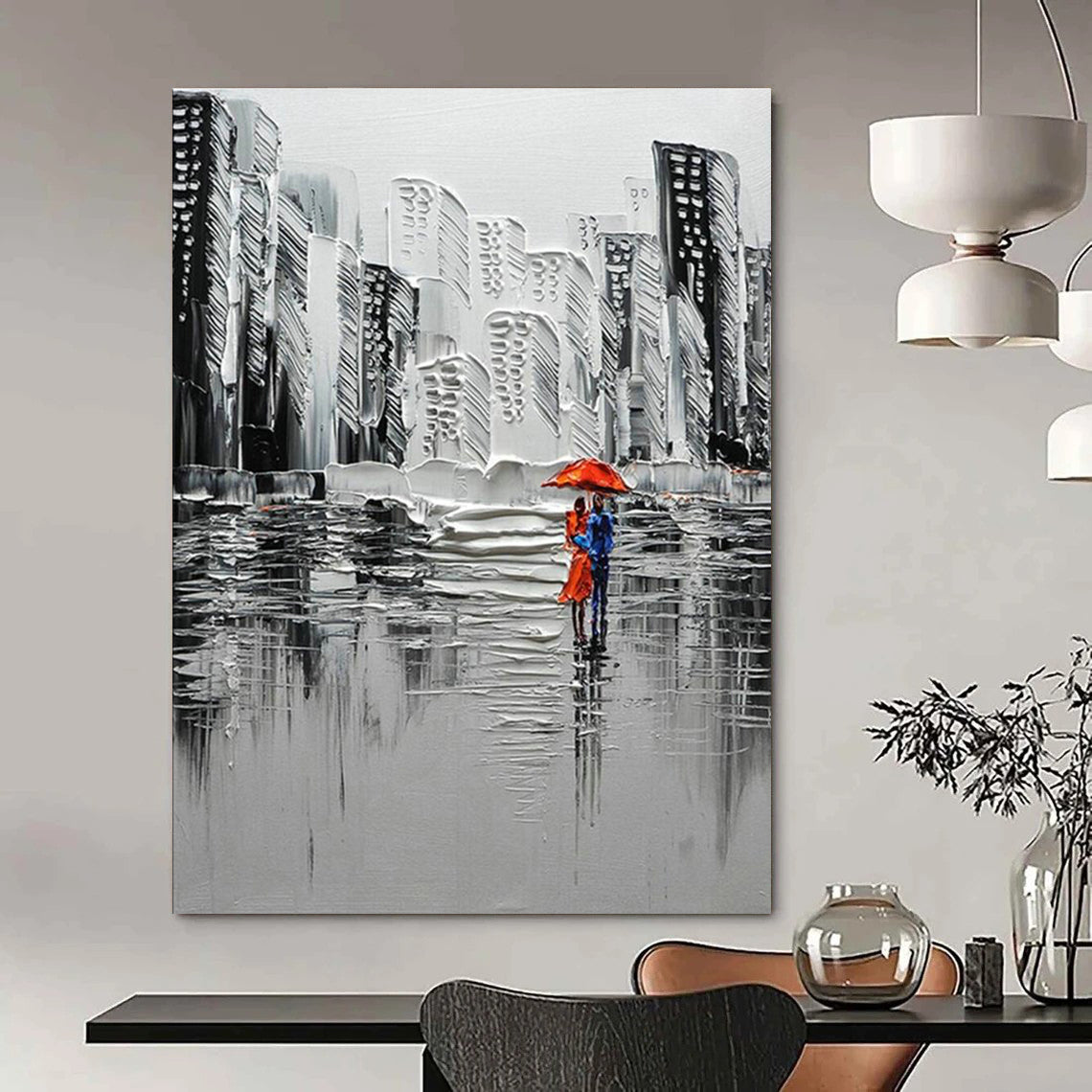 Handmade Abstract Art for Entryway & Dining Room DLZ2300